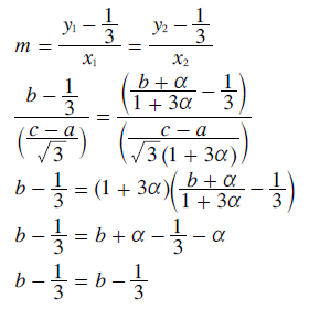 Slope Equality Equations