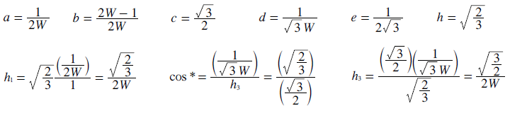 Variables for Central Cross-Section